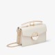 Charles Keith Ladies Casual Metal Buckle Handbag Shoulder Bag Cream